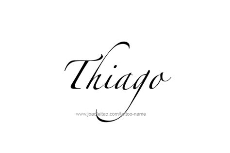 tatuajes nombre thiago|Thiago tattoo 